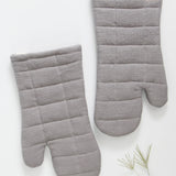 KAF Home Monaco Quilted Oven Mitt, Frost Gray