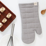 KAF Home Monaco Quilted Oven Mitt, Frost Gray