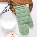KAF Home Monaco Quilted Oven Mitt, Mineral Green