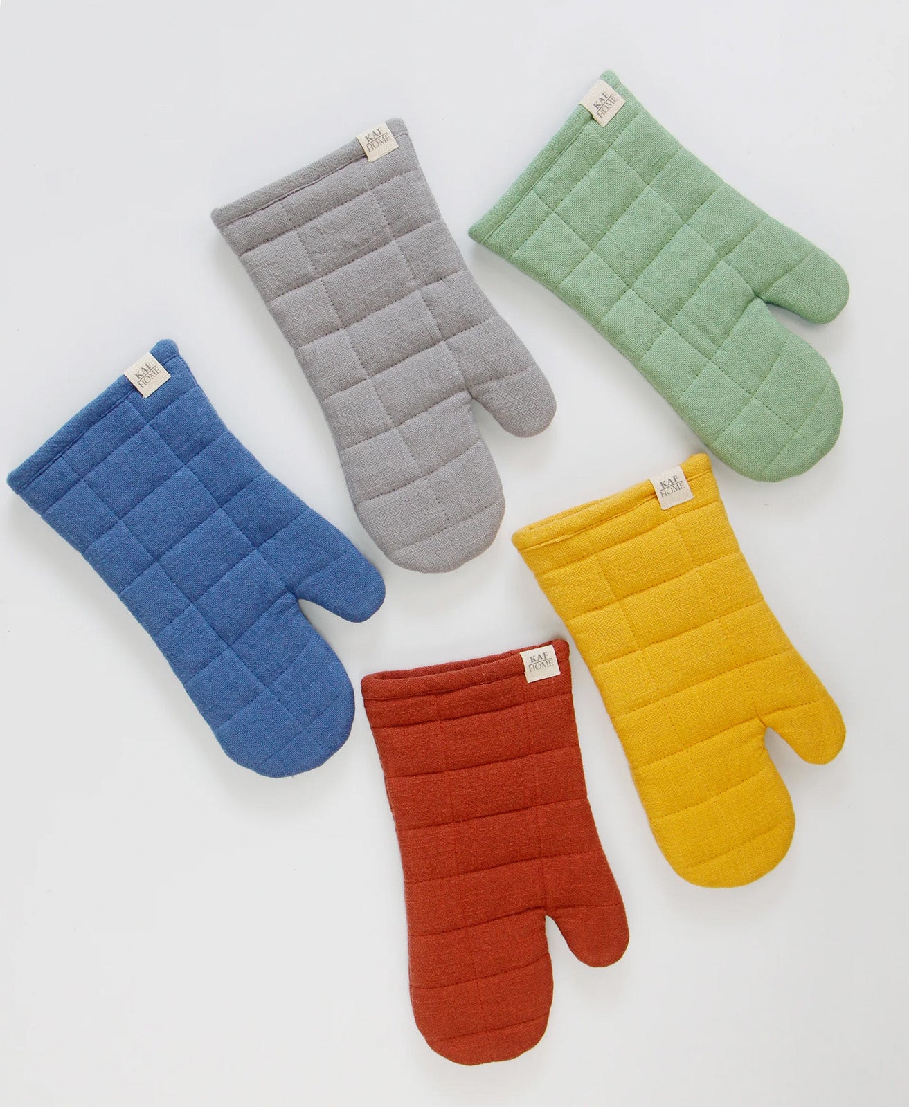 KAF Home Monaco Quilted Oven Mitt, Mineral Green