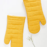 KAF Home Monaco Quilted Oven Mitt, Ochre