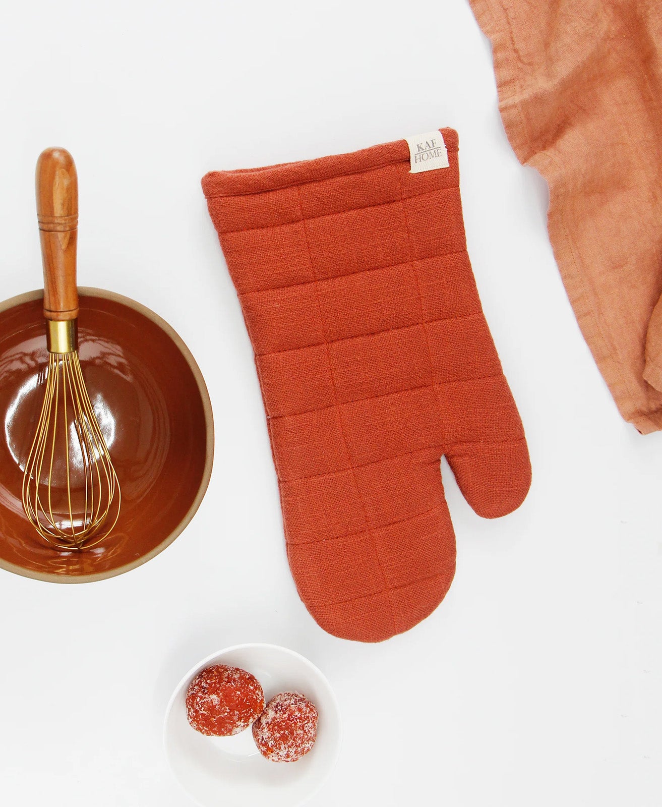 KAF Home Monaco Quilted Oven Mitt, Sierra