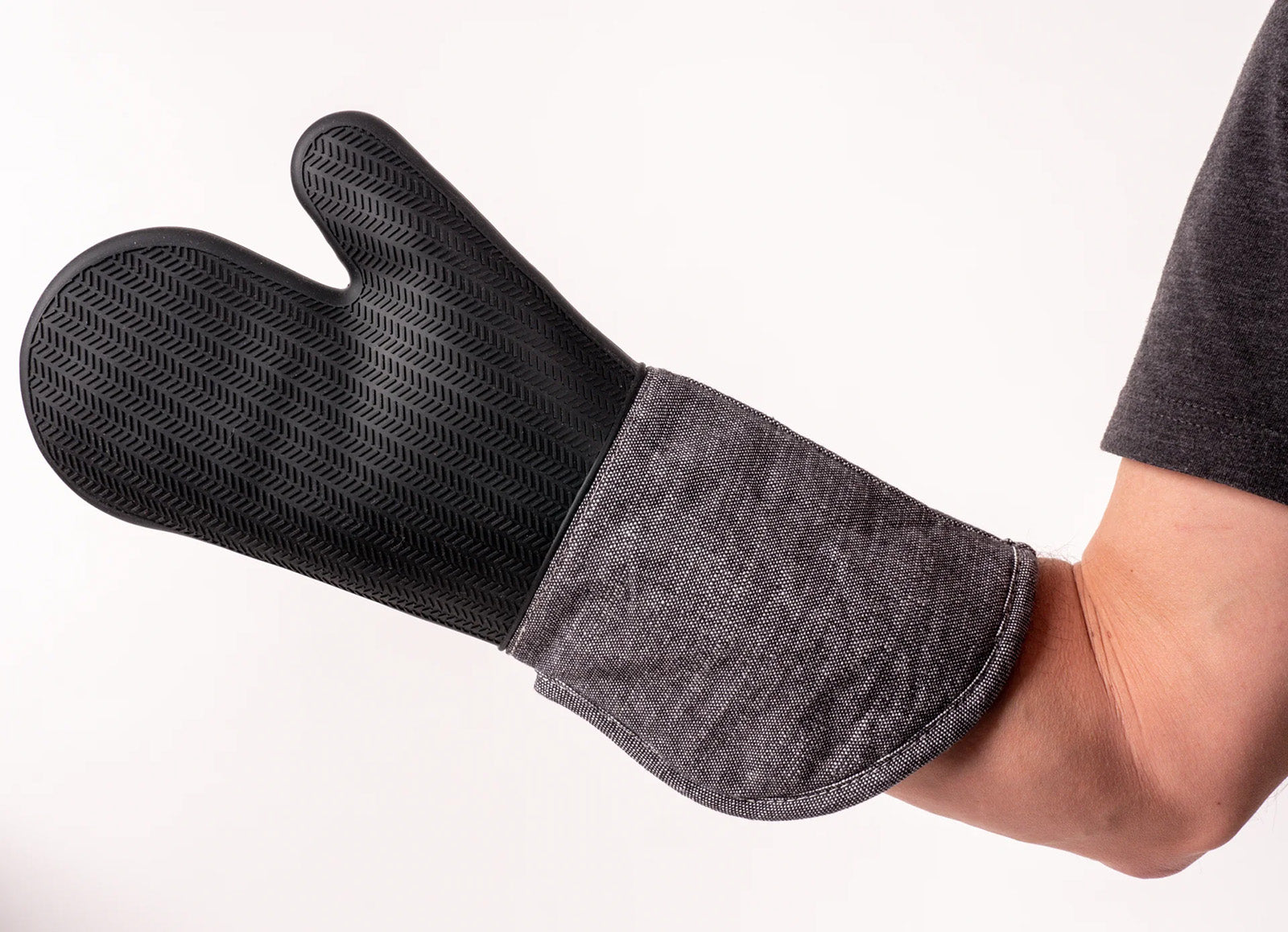 KAF Home Strada Silicone Oven Mitt, Black