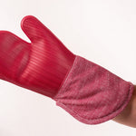 KAF Home Strada Silicone Oven Mitt, Red