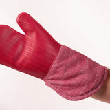KAF Home Strada Silicone Oven Mitt, Red