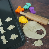 R&M International Dinosaur Cookie Cutter & Stamper Set