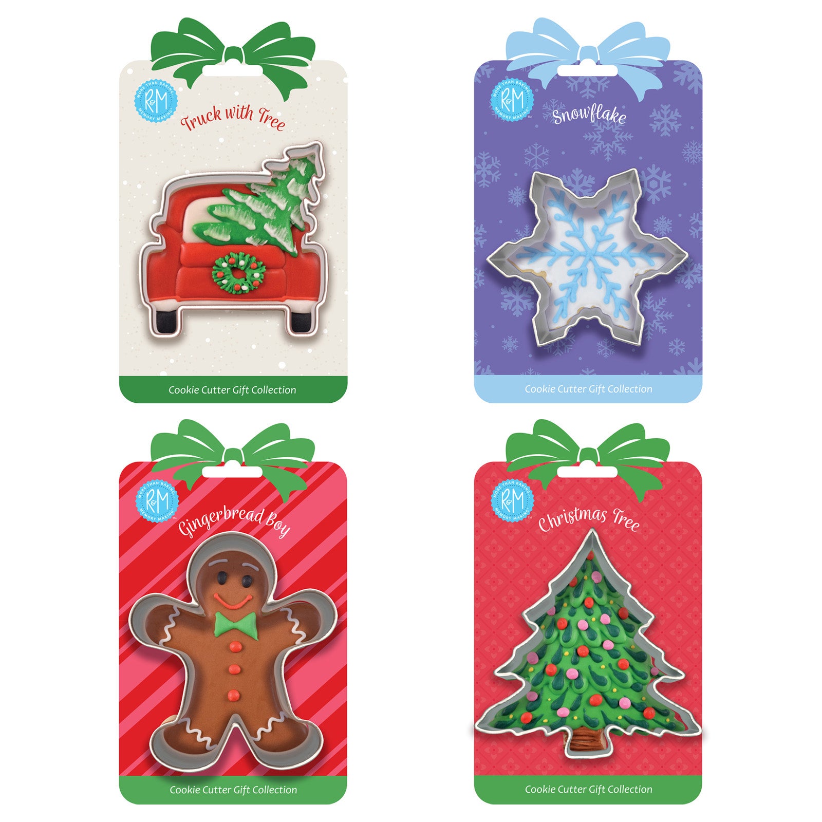 R&M International Winter Cookie Cutter Set, Stainless Steel, 4 Piece