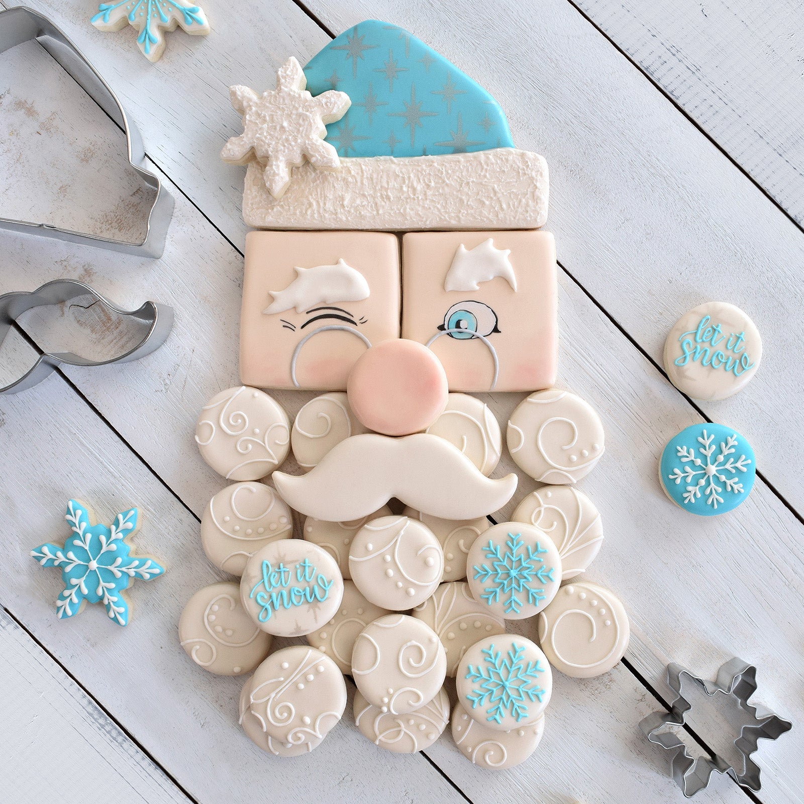 R&M International Tree Farm Cookie Cutters and Build-A-Santa Cookie Cutter Kit