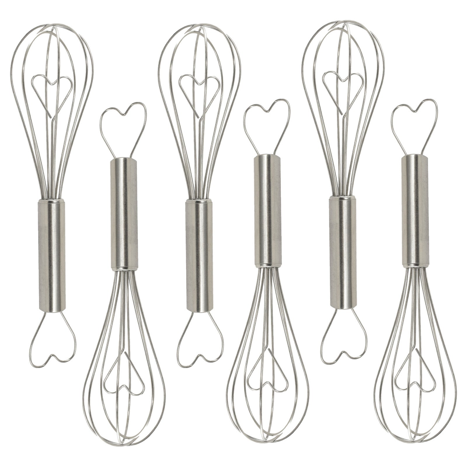R&M International Heart Whisk, Pack of 6