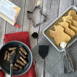 R&M International Set of 3 Tongs, Black