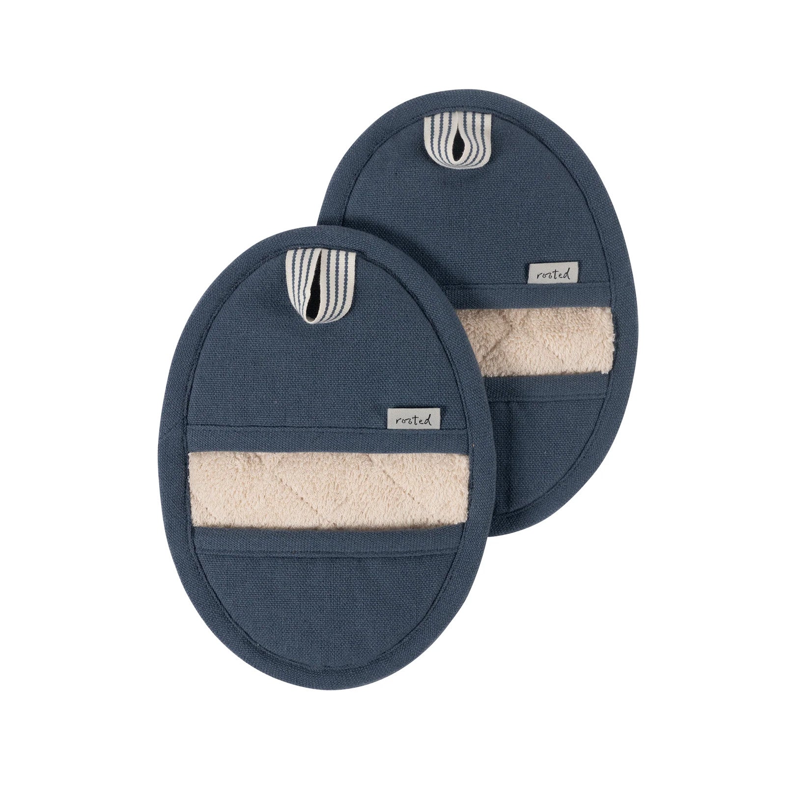 KAF Home Rooted Sustainable Pot Grabbers Set of 2, Denali