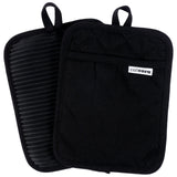 KAF Home Cat Cora Silicone Pot Holder, Black