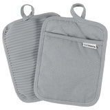 KAF Home Cat Cora Silicone Pot Holder, Gray