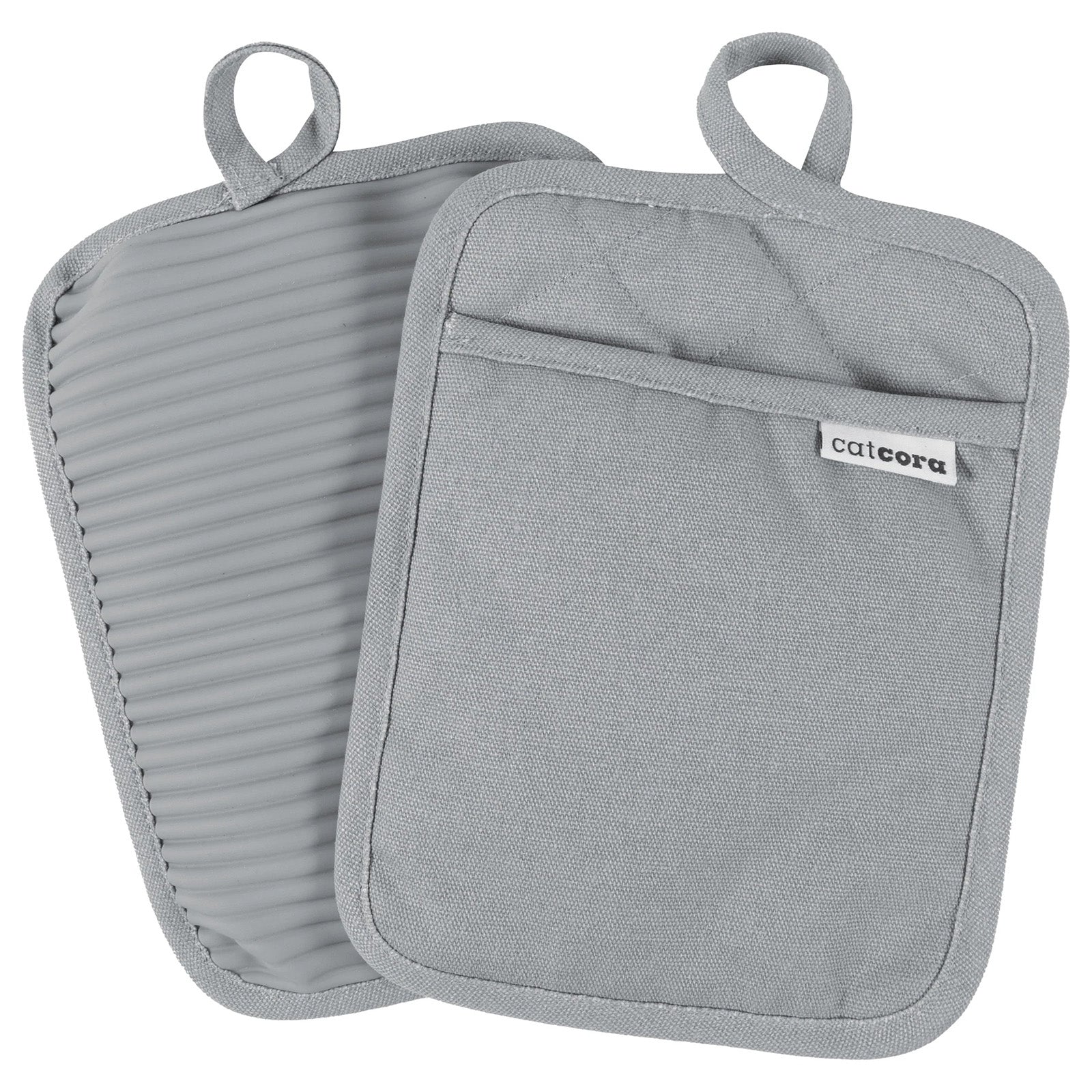 KAF Home Cat Cora Silicone Pot Holder, Gray