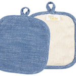 KAF Home Strada Pot Holders, Set of 2, Blue