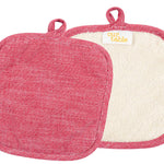 KAF Home Strada Pot Holders, Set of 2, Red