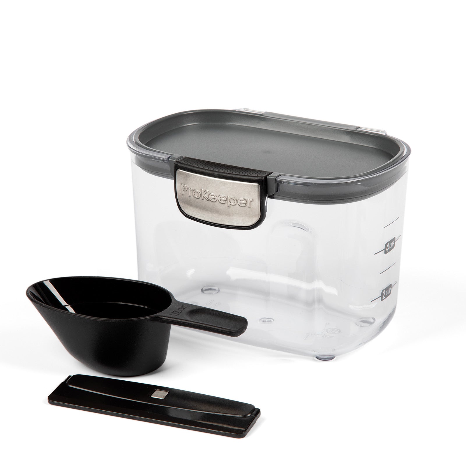 Progressive International ProKeeper+ Airtight Specialty Flour Storage Container, Clear Plastic