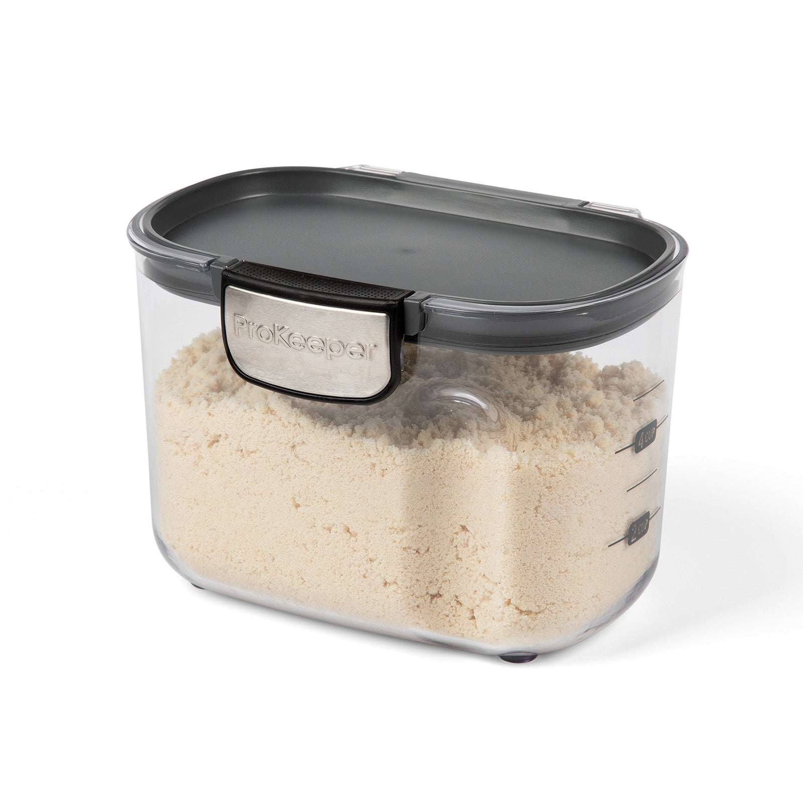 Progressive International ProKeeper+ Airtight Specialty Flour Storage Container, Clear Plastic