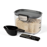 Progressive International ProKeeper+ Airtight Specialty Flour Storage Container, Clear Plastic