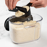 Progressive International ProKeeper+ Airtight Specialty Flour Storage Container, Clear Plastic