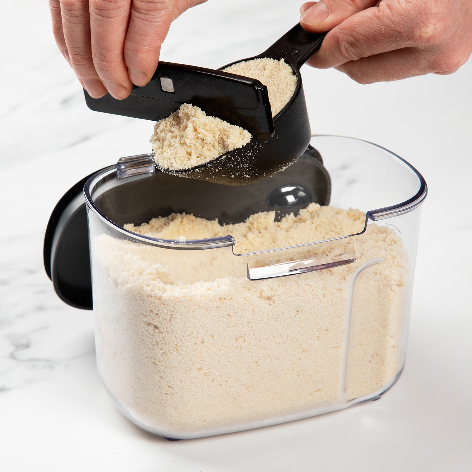 Progressive International ProKeeper+ Airtight Specialty Flour Storage Container, Clear Plastic