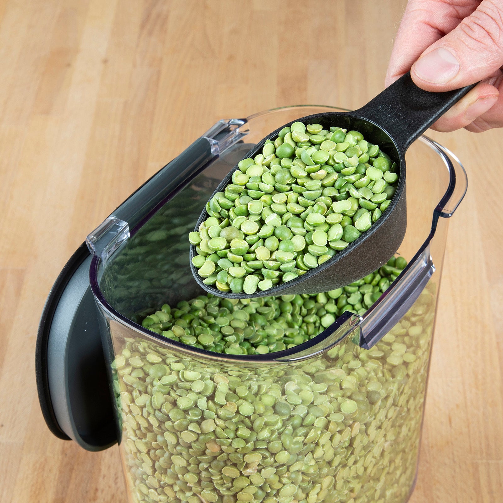 Progressive International ProKeeper+ Airtight Grain Storage Container, Clear Plastic