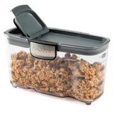 Progressive International ProKeeper+ Airtight Small Cereal Storage Container, Clear Plastic