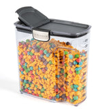 Progressive International ProKeeper+ Airtight Large Cereal Storage Container, Clear Plastic