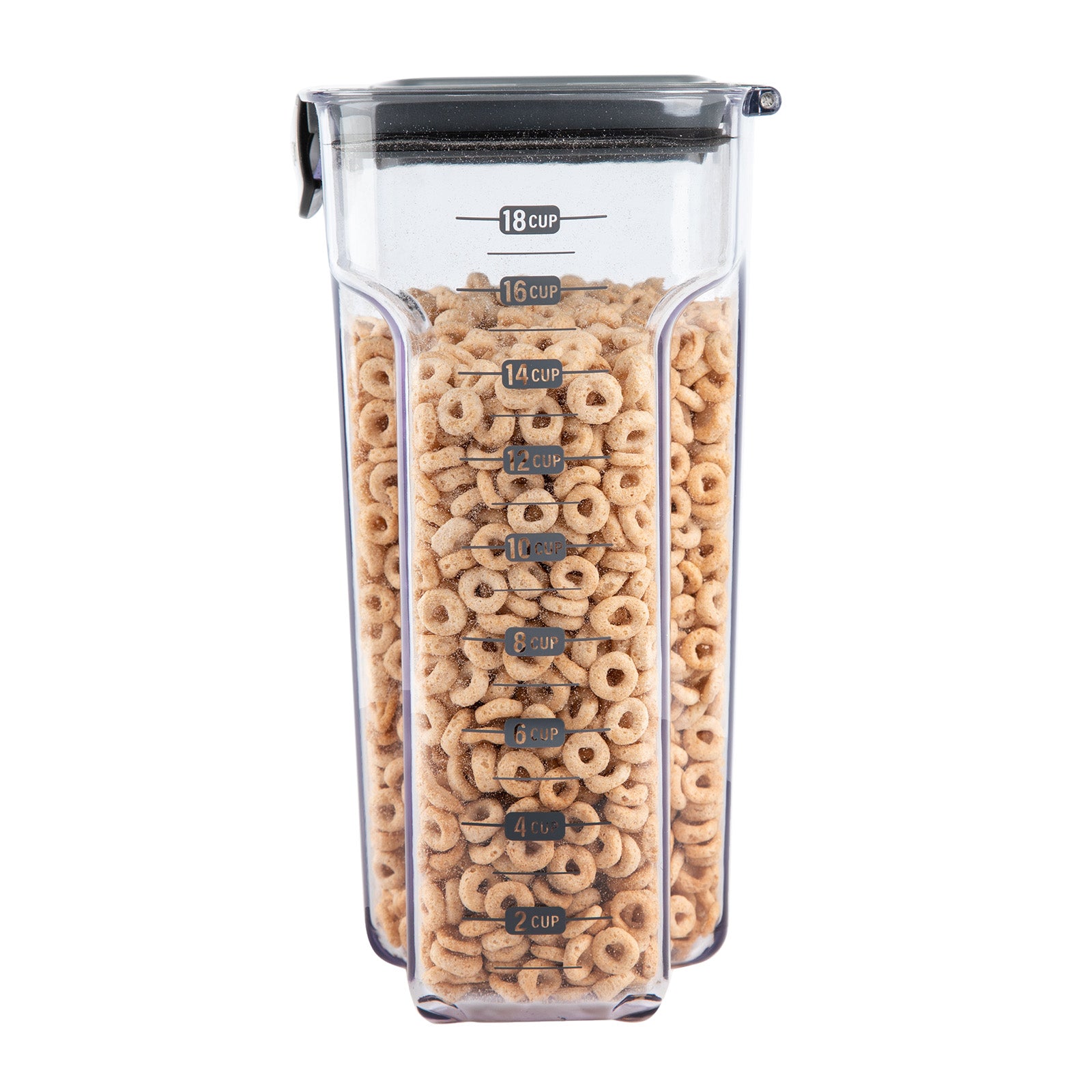 Progressive International ProKeeper+ Airtight Large Cereal Storage Container, Clear Plastic
