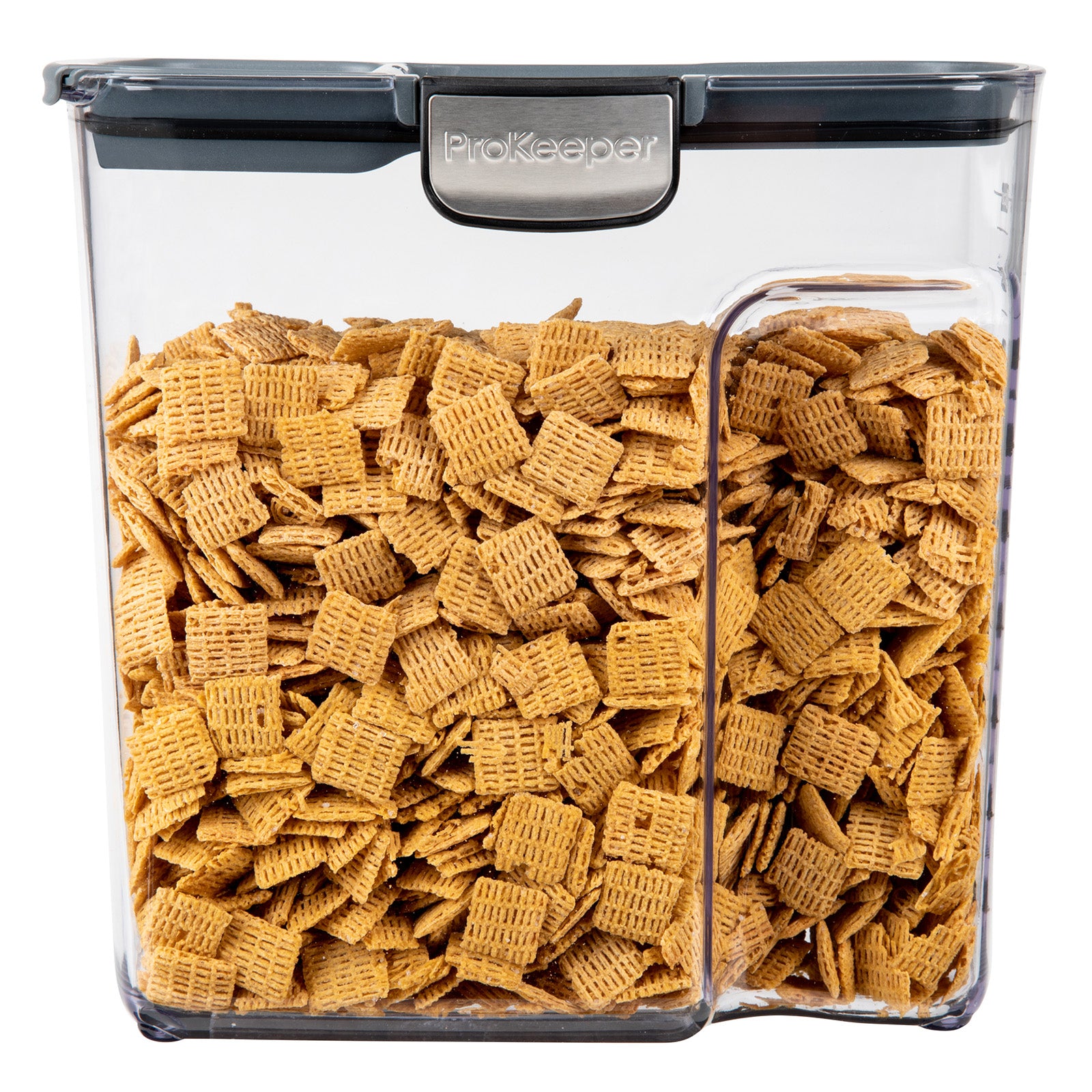Progressive International ProKeeper+ Airtight Large Cereal Storage Container, Clear Plastic