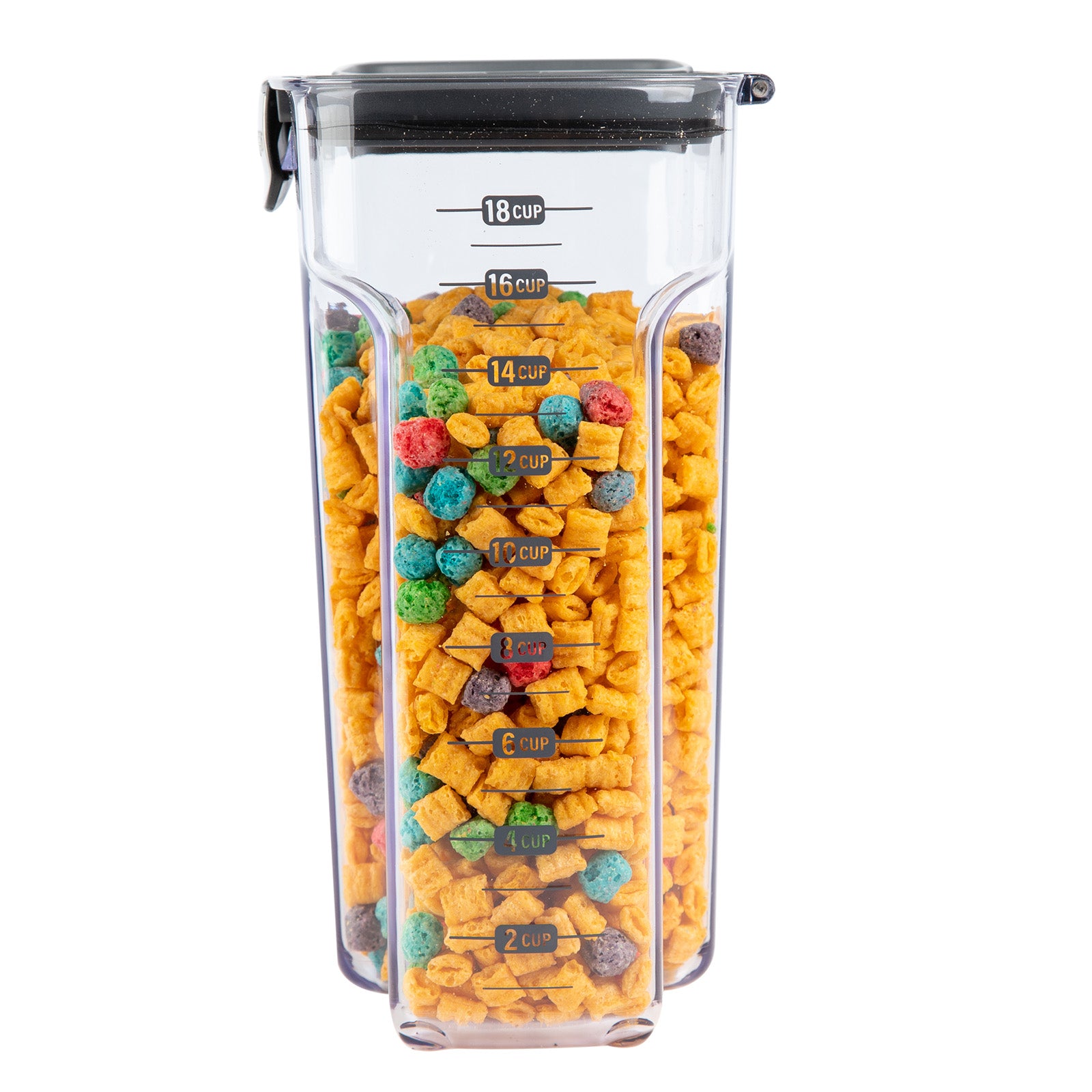 Progressive International ProKeeper+ Airtight Large Cereal Storage Container, Clear Plastic