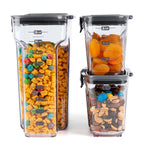 Progressive International ProKeeper+ Airtight Large Cereal Storage Container, Clear Plastic