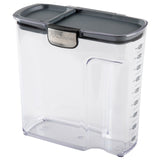 Progressive International ProKeeper+ Airtight Large Cereal Storage Container, Clear Plastic