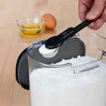 Progressive International ProKeeper+ Airtight Powdered Sugar Storage Container, Clear Plastic