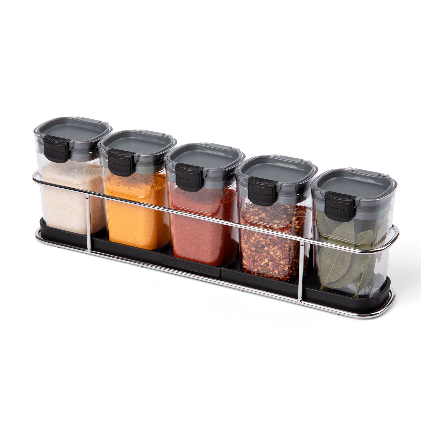Progressive International ProKeeper+ Airtight Storage Container Set, 6-Piece, Clear Plastic