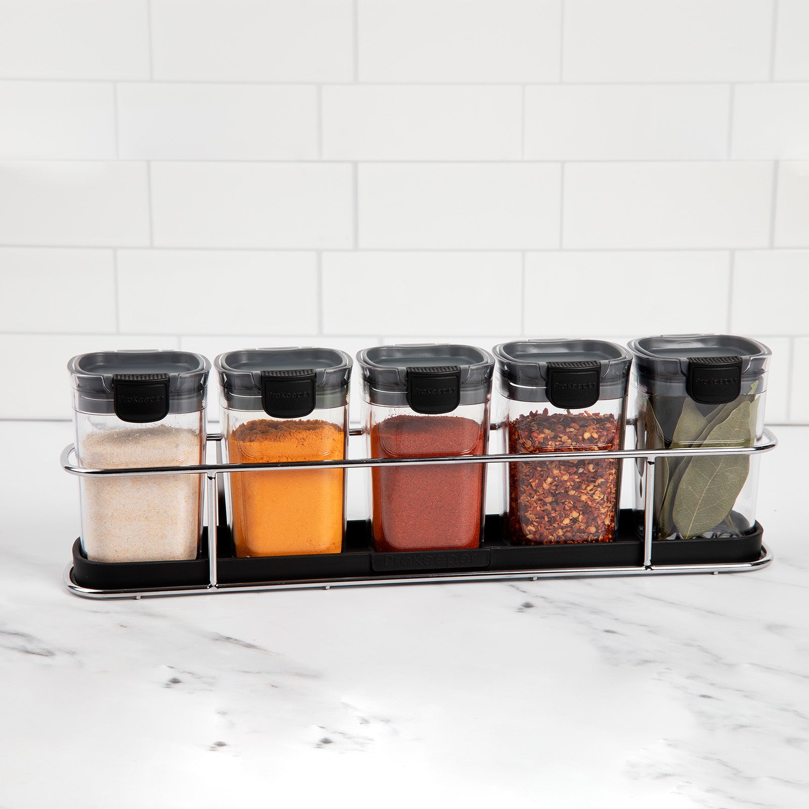 Progressive International ProKeeper+ Airtight Storage Container Set, 6-Piece, Clear Plastic