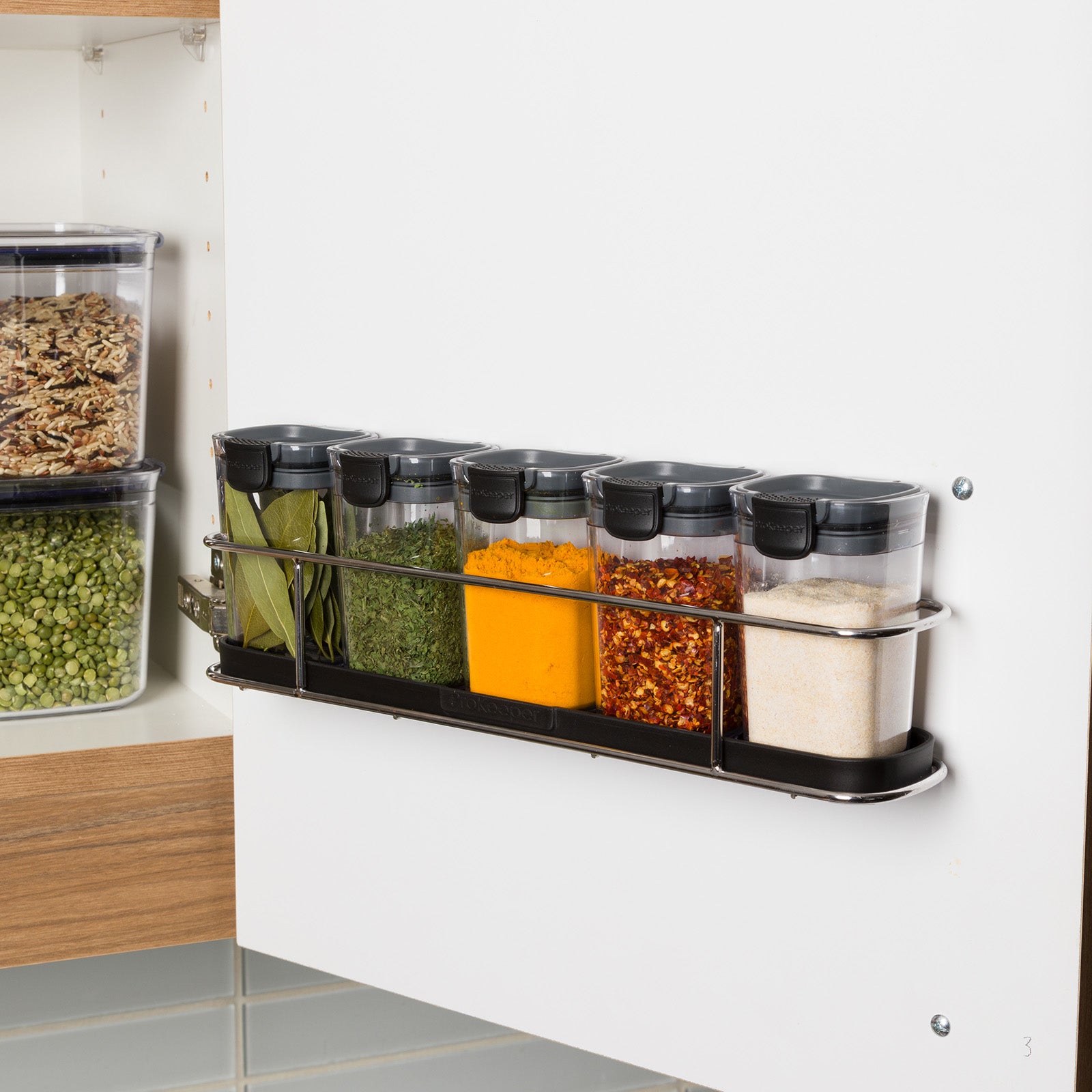 Progressive International ProKeeper+ Airtight Storage Container Set, 6-Piece, Clear Plastic