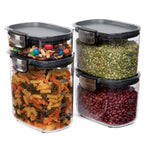 Progressive International ProKeeper+ Airtight Pantry Storage Container Set, Clear Plastic
