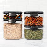 Progressive International ProKeeper+ Airtight Pantry Storage Container Set, Clear Plastic