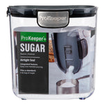 Progressive International ProKeeper+ Airtight Sugar Storage Container, Clear Plastic