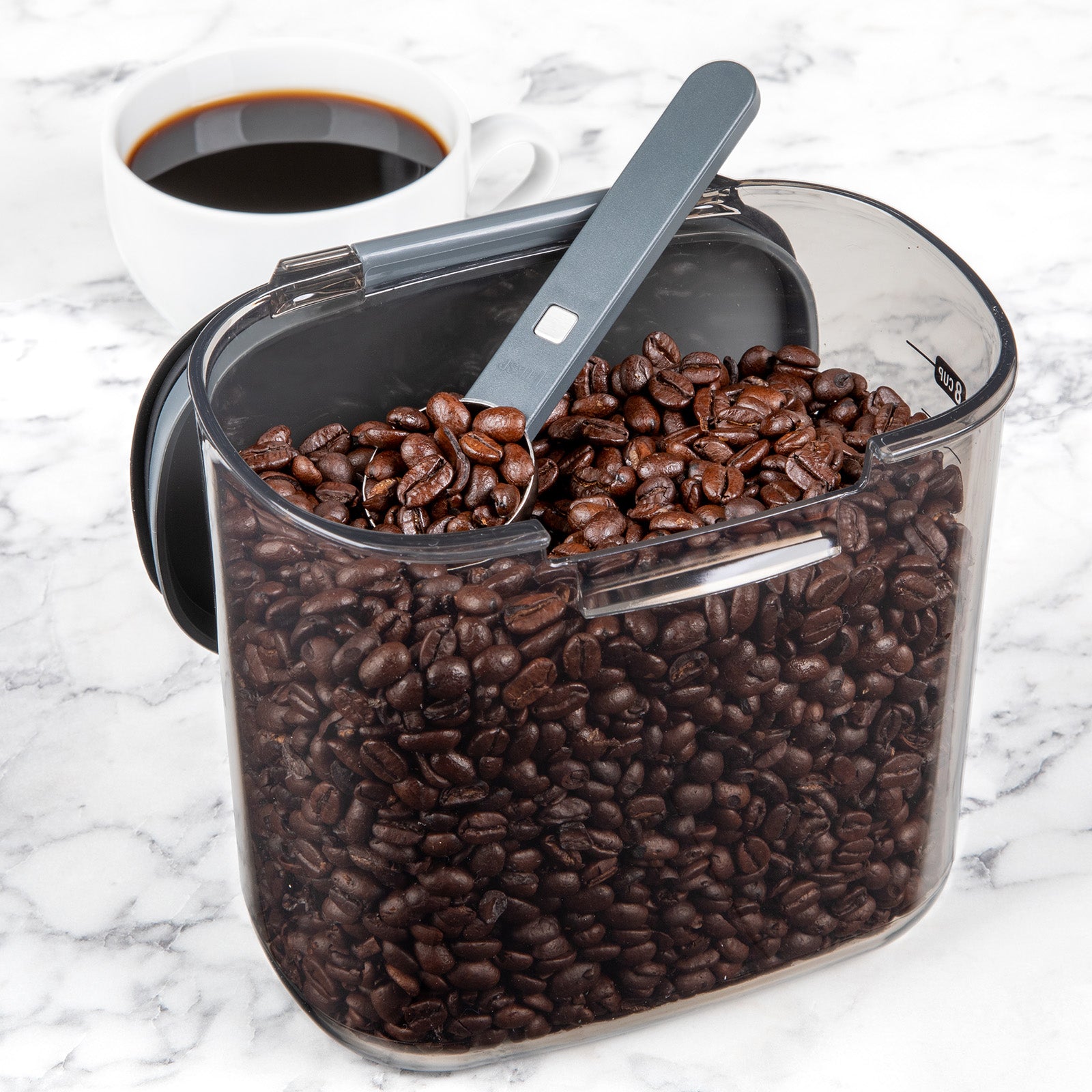 Progressive International ProKeeper+ Airtight Coffee Storage Container, Clear Plastic