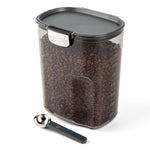 Progressive International ProKeeper+ Airtight Large Coffee Storage Container, Clear Plastic