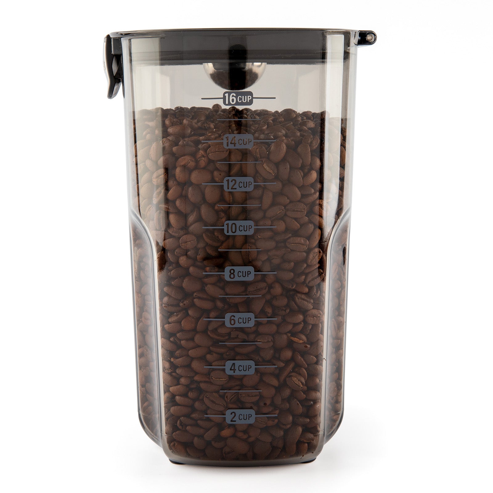 Progressive International ProKeeper+ Airtight Large Coffee Storage Container, Clear Plastic