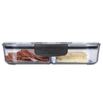Progressive International ProKeeper+ Airtight Split Deli Storage Container, Clear Plastic