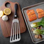 Progressive PL8 Stainless Steel Fish Spatula – Flexible Slotted Turner for Fish, Eggs & Delicate Foods