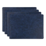 KAF Home Santiago Rectangular Bio Based Vinyl Placemat, Blue