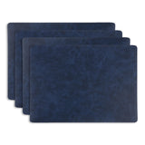 KAF Home Santiago Rectangular Bio Based Vinyl Placemat, Blue
