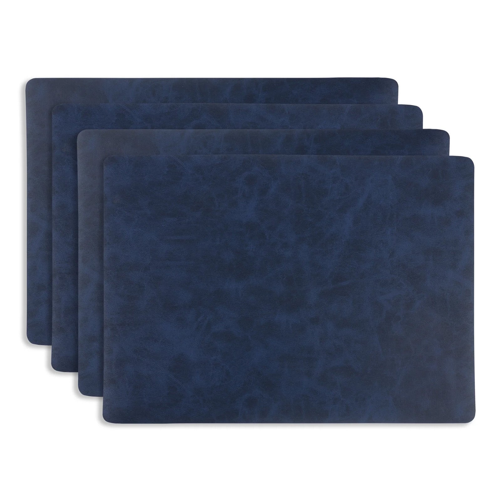 KAF Home Santiago Rectangular Bio Based Vinyl Placemat, Blue