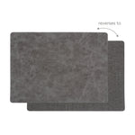 KAF Home Santiago Rectangular Bio Based Vinyl Placemat, Gray