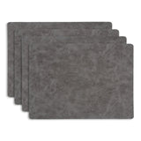 KAF Home Santiago Rectangular Bio Based Vinyl Placemat, Gray